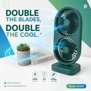 Rechergble Double Fan