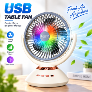 JYSUPER JY-2570 Rechargeable Fan with LED Light